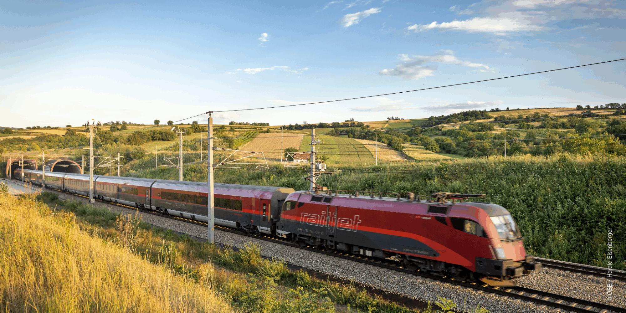 ÖBB Railjet bei Tullnerfeld