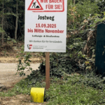 Baustelle und Straßenarbeiten am Jostweg in Fürstenfeld, der seit 30. Juni als öffentliches Gut geführt wird