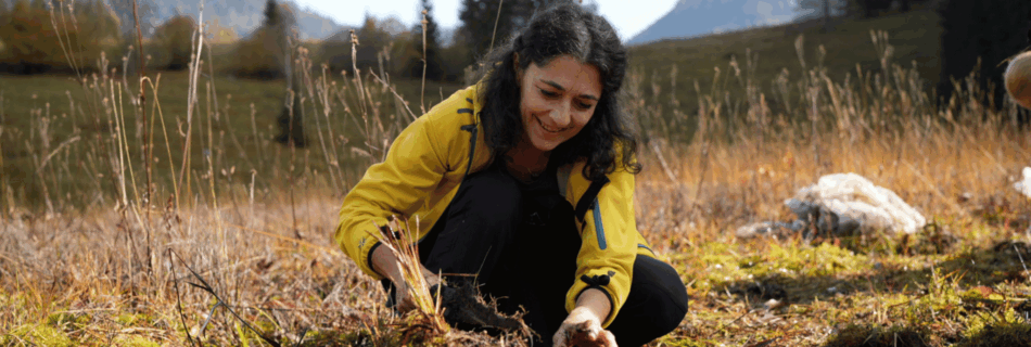 Sandra Krautwaschl bei der Moor-Renaturierung im Krautmoos bei Bad Mitterndorf